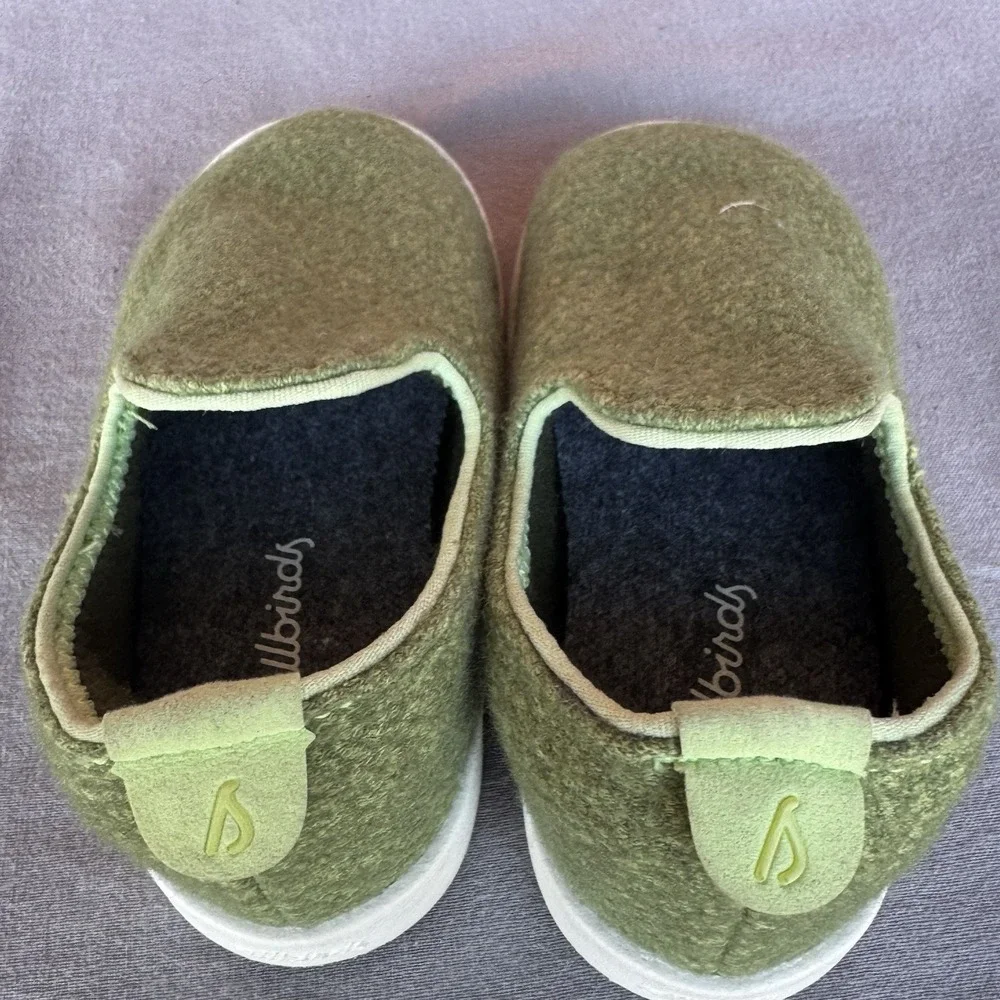 Size 5t - Allbirds Smallbirds merino Green wool kid shoes (fit like a 4)